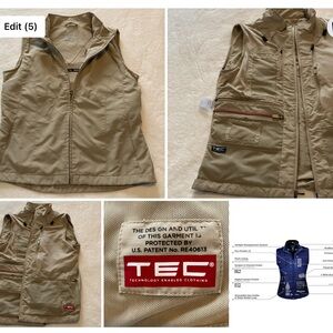 ScotteVest RFID Travel Vest Womens Medium Beige. Utility TEC Pockets Lightweight